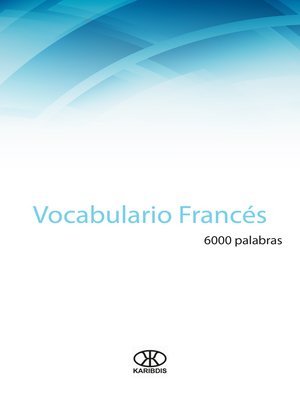 cover image of Vocabulario francés